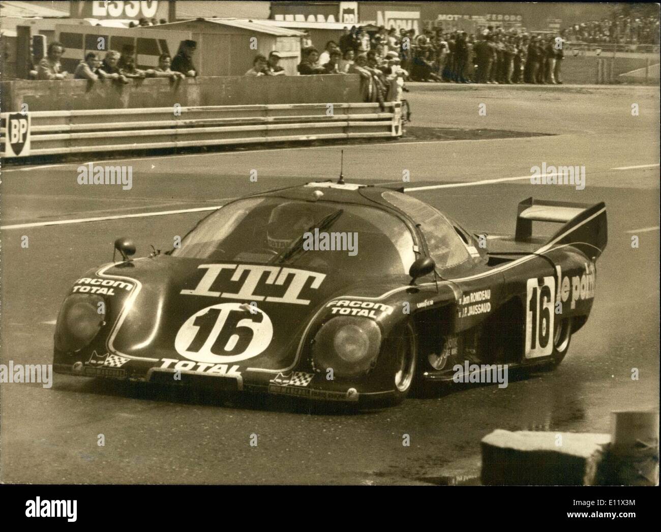 Jun. 16, 1980 - Francais Jean Rondeau in Le Mans 24 hour race Stock Photo