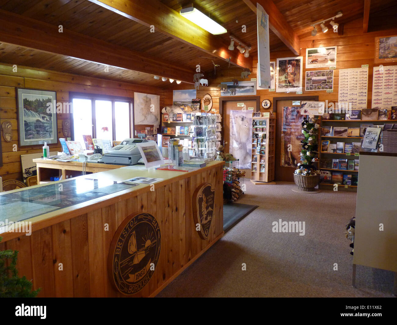 King Salmon Visitor Center Stock Photo Alamy