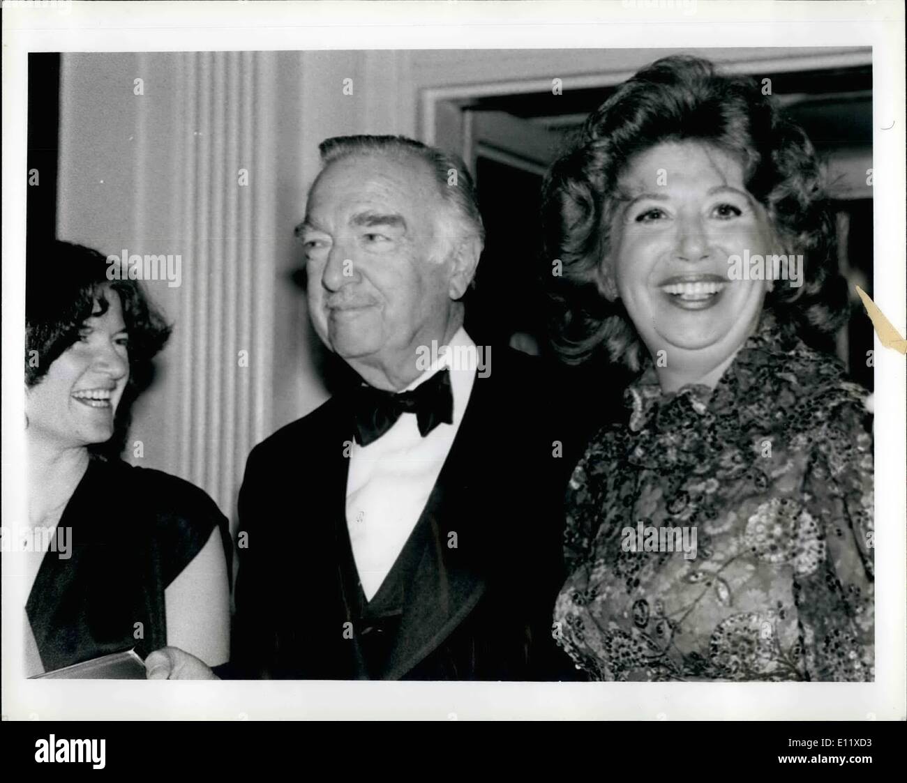 Feb. 02, 1981 - Waldorf-Astoria--The Scientists Institute For Public Information old dinner-dance honoring CBS Newsman Walter Cronkite. Left to right are Dr. Sally Ride, Astronaut (NASA Space Shuttle Program)., Walter Cronkite, CBS Newsman, and Beverly Sills, opera star and Mistress of Ceremonies. Stock Photo