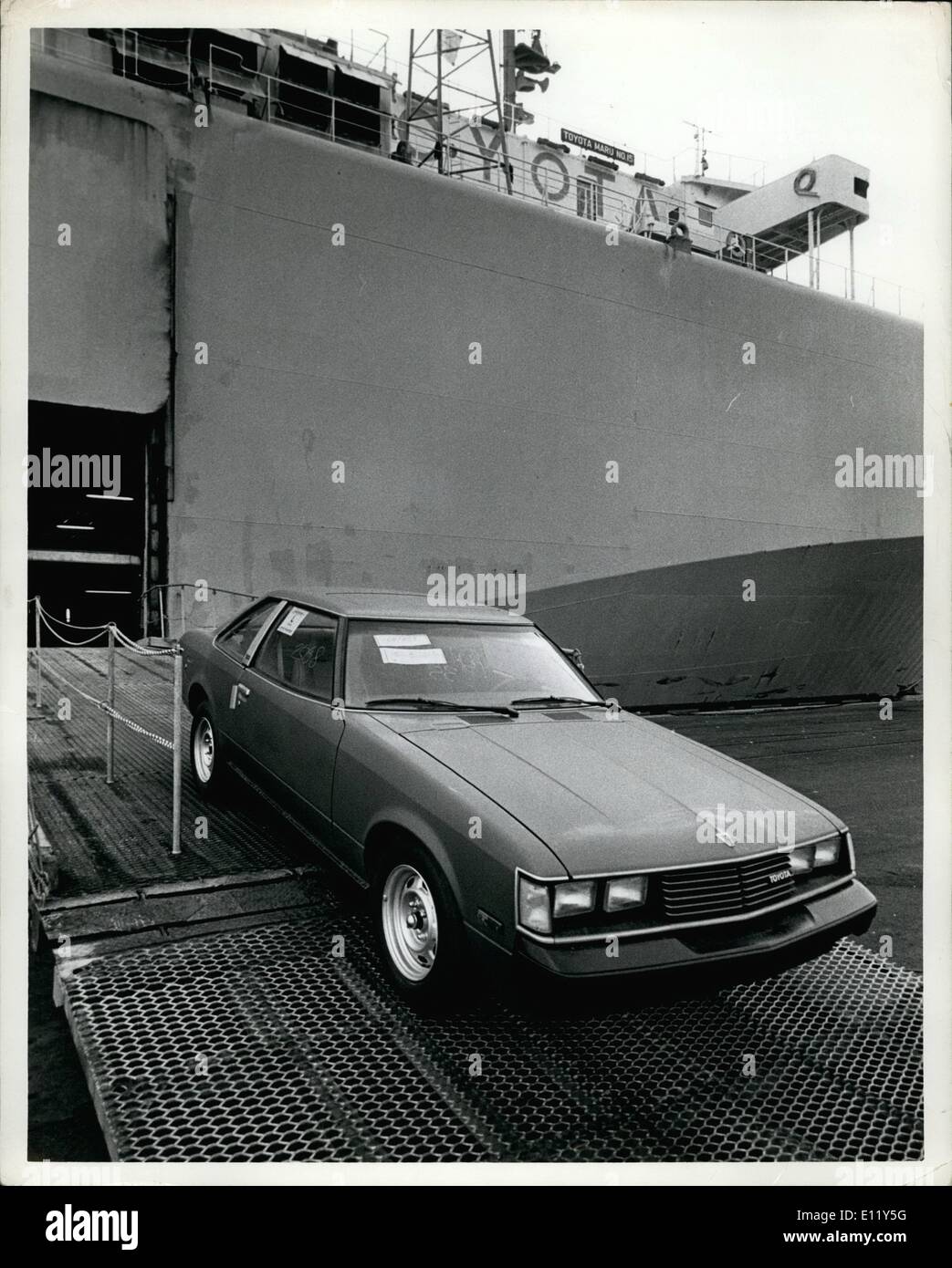 Mar. 03, 1981 Port Newark, New Jersey; Toyota cars are off loaded
