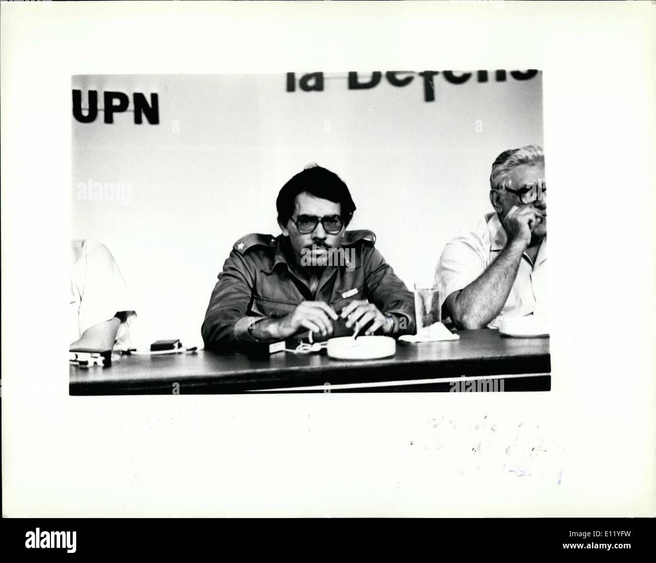 Apr. 04, 1981 - Daniel Ortega Coordinator and Member National of Junta of Government of Reconstruction Nicaragua. Stock Photo