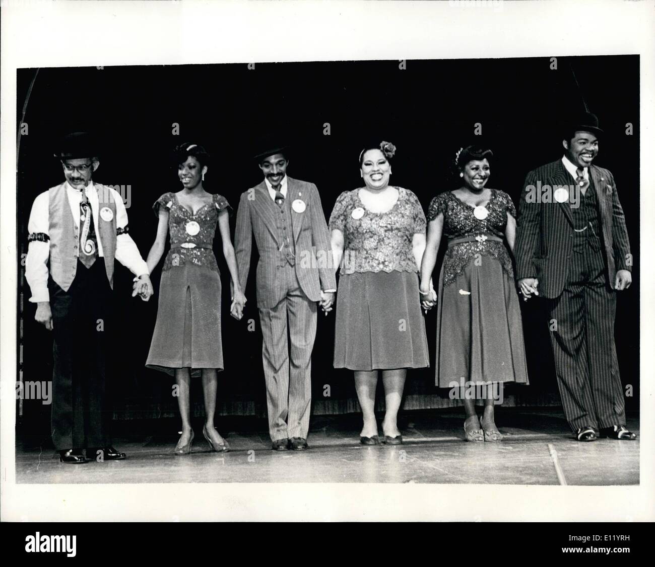 Apr. 04, 1981 Cast members of the show ''Ain't Misbehavin''' Stock