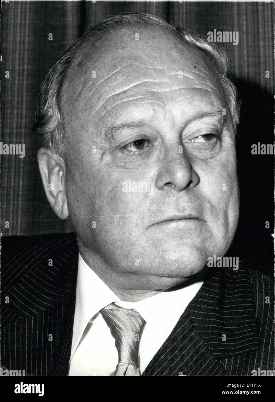 Apr. 04, 1981 - New Ambassador to Beirut: Mr. David Roberts CMG CVO has been appointed to be HM Ambassador to the Lebanese Republic in succession to Mr. B.L. Strachen CMG wt will be taking up another appointment. Photo shows Mr. D.A. Roberts, newly-appointed Ambassador to Lebanon. Stock Photo