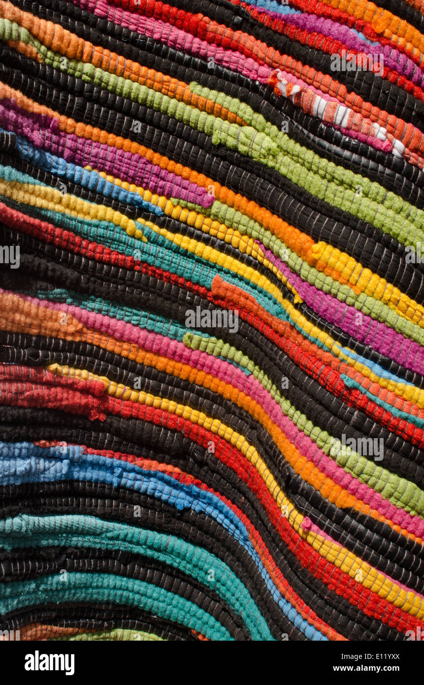 handmade rug texture - warp and weft Stock Photo - Alamy