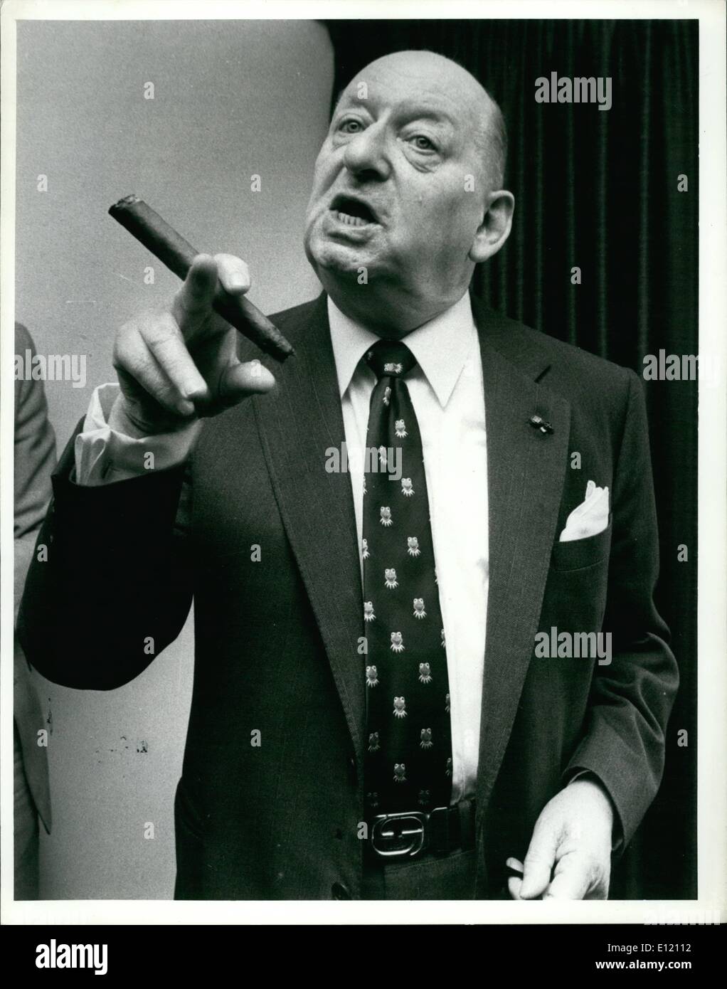 Sep. 09, 1981 - Lord Grade defies his critics: Lord Grade, chairman of the troubled Associated Communications Corporation, defied criticism of his leadership of the company when he faced the annual share holders meeting last week. ''Everyone says i am confident, buoyant and ebullient. Well i am''. During a 40 minute meeting he told his audience of nearly 100 shareholders that he was getting younger every day and denied that his position was threatened by the corporations ,700,000 loss lat year and squashed rumors of a take over threat Stock Photo