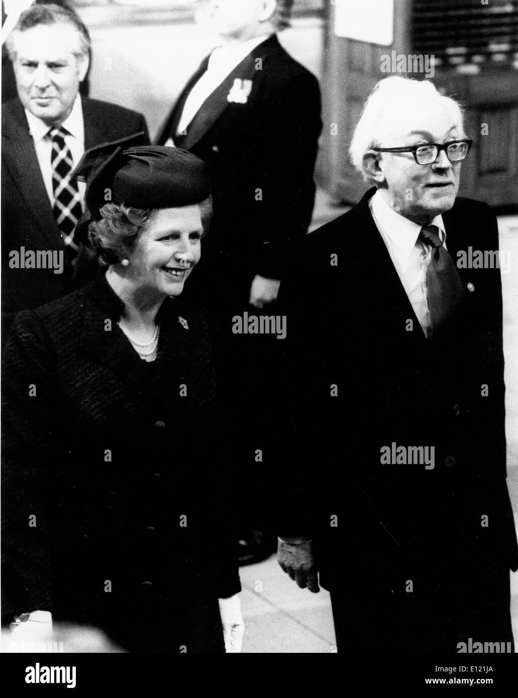 Prime Minister Margaret Thatcher at parliament Stock Photo