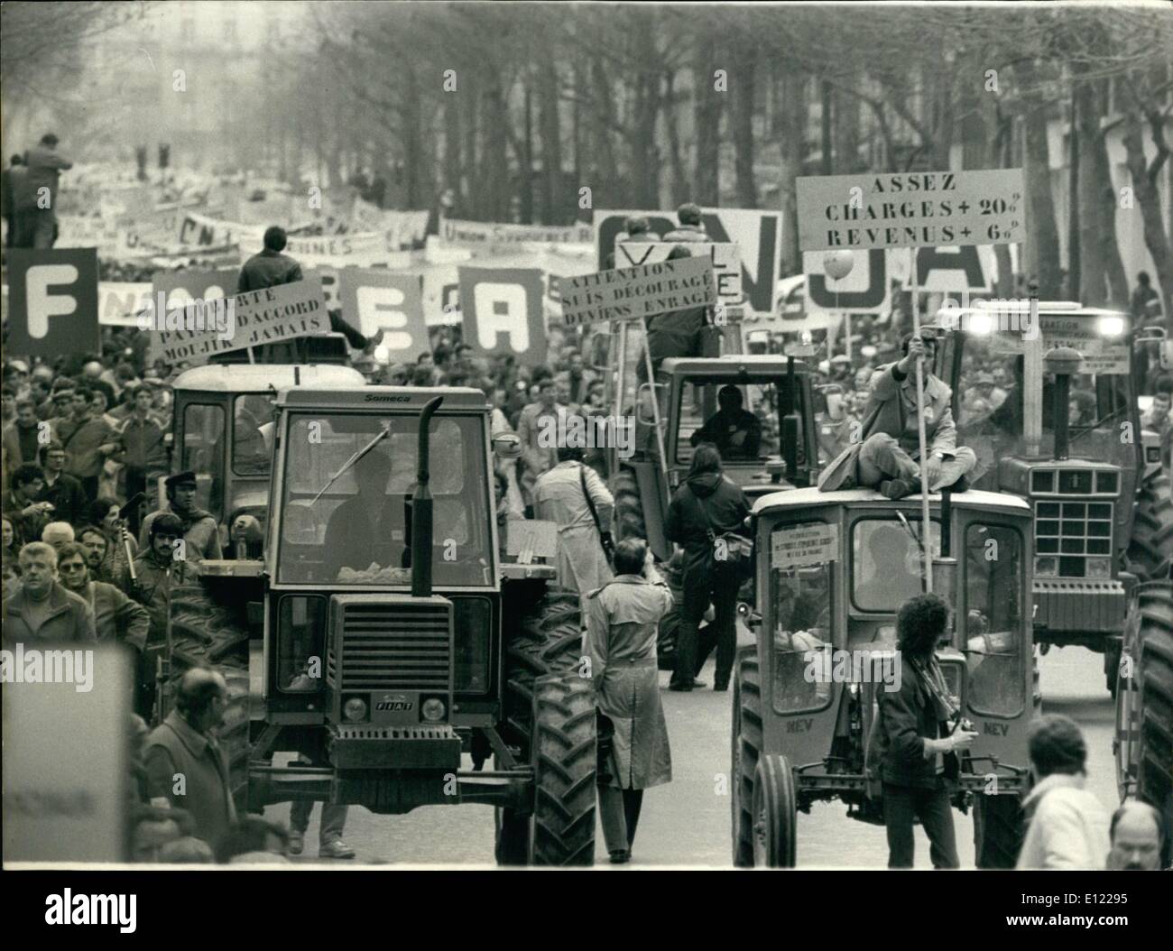 Mar. 03, 1982 - The farmers protested for fixed European prices and ...