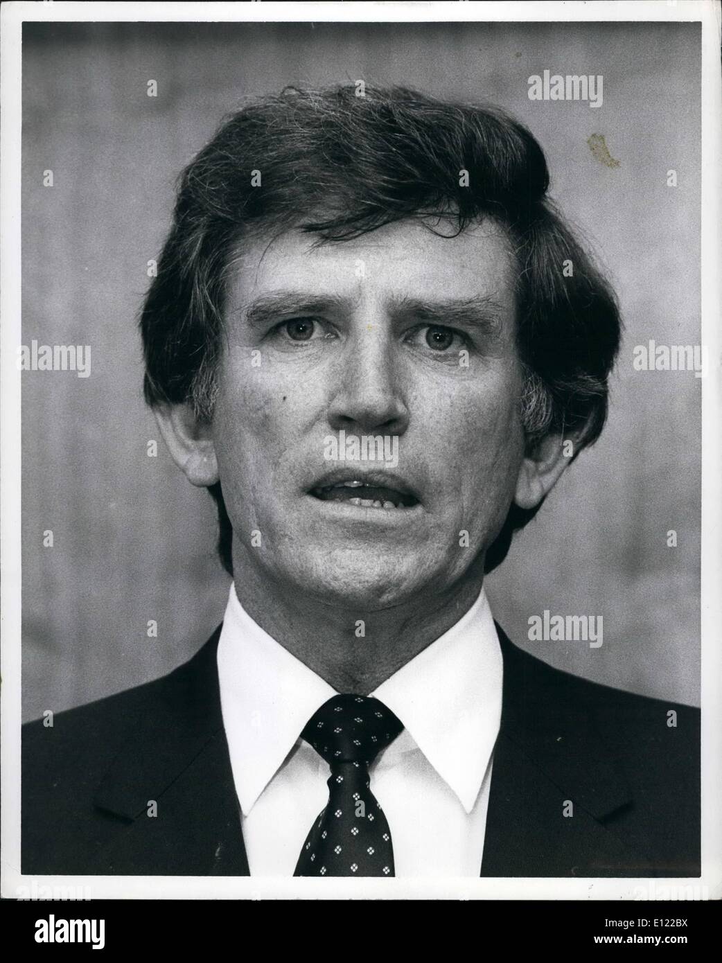 Jun. 06, 1983 - United States Senator, Gary Hart, Democrat From Colorado Held A News Conference In New York City Today At The New York Hilton Hotel In New York City. Mr. Hart Called The News conference To Discuss The Economic Equity Act Which Is Pending In Congress. Mr. Hart Who Is A Declared Candidate For The Democratic Presidential Nomination Is The Chief Democratic Sponsor Of This Bill Which Would Guarantee Women Equal Pay In The Workforce. Stock Photo