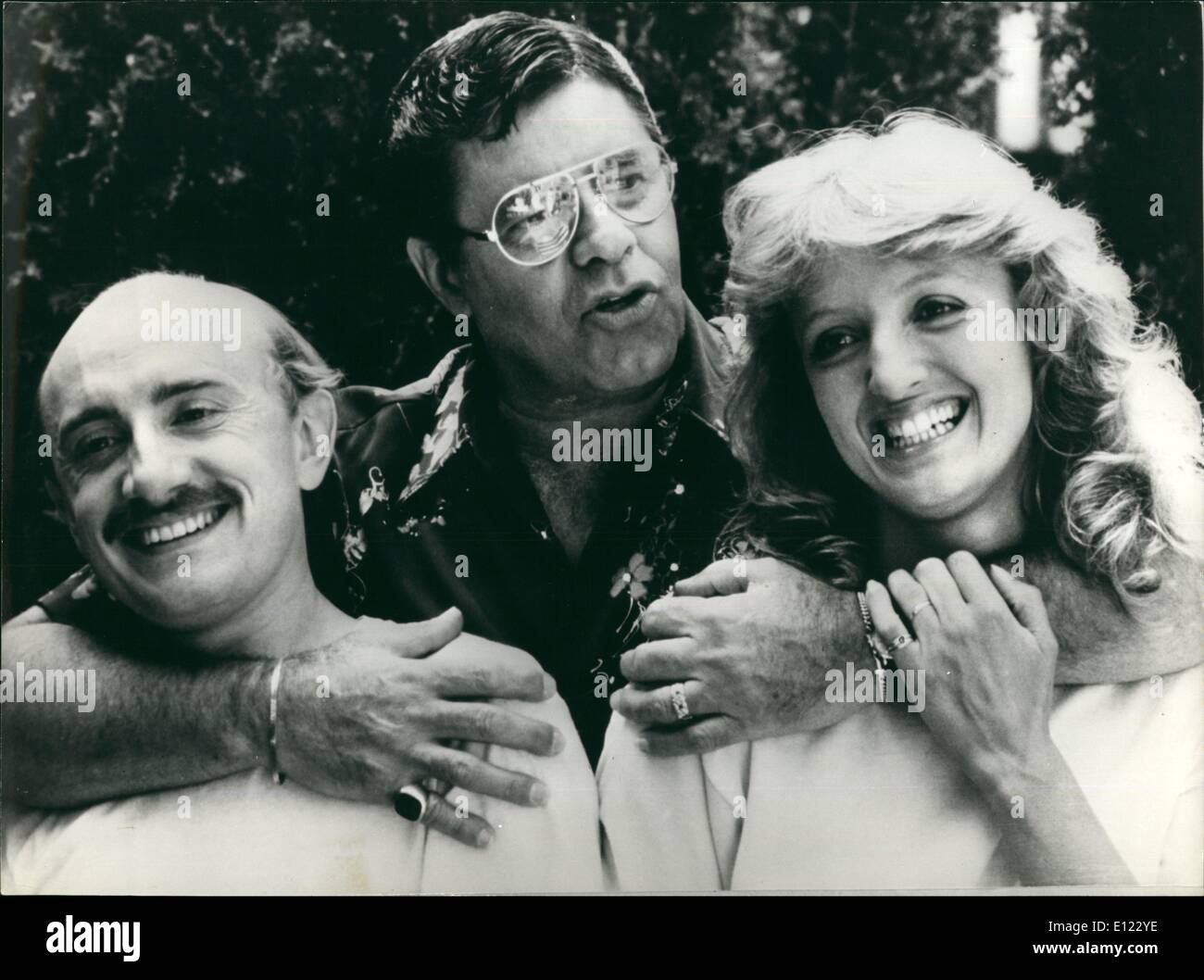 Jan. 01, 1984 - Here are Michel Blanc, Jerry Lewis, and Charlotte De Turckheim from the cast of ''To Catch a Cop.'' English (Cre Stock Photo