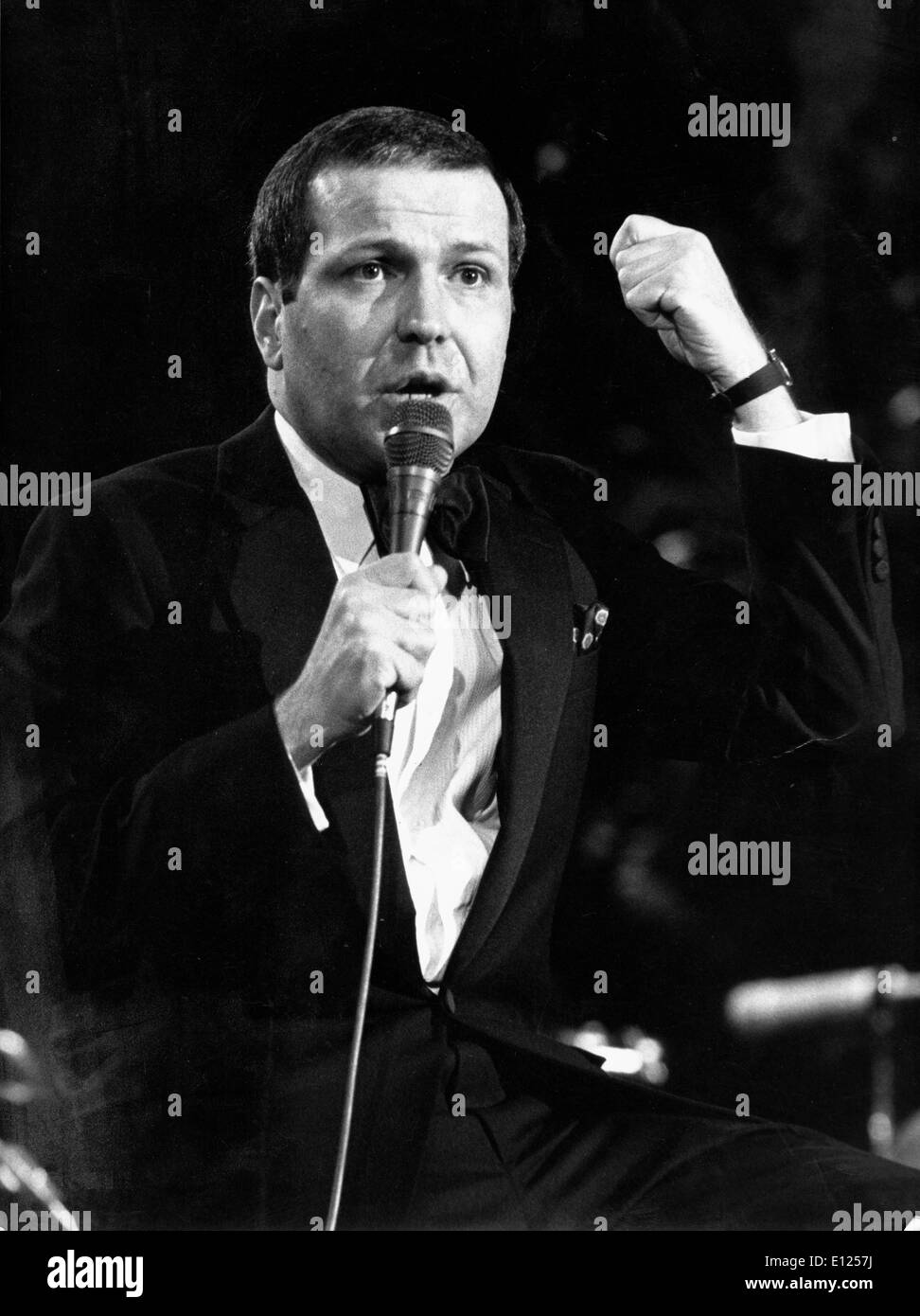 Feb 16, 1987; Lugano, Switzerland; Singer FRANK SINATRA JR. during his Swiss Tour. Rat Pack. Stock Photo