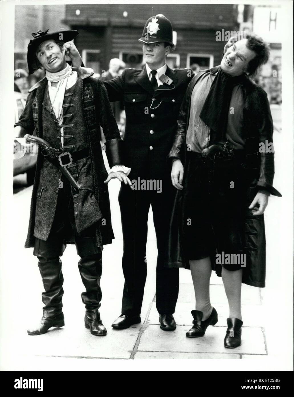 Sep. 09, 1991 - Fair Cop: Scottish Opera has brought its highly acclaimed Edinburgh Festival production of the Begger's Opera to the Dominion Theater, London. The Opera opened last night for a limited run of only ten days. The Beggers Opera which is based on the low life of eighteenth century London was first performed at the Loncolns Inn Theater in 1728 and is often considered the ancestor of the American musical Stock Photo