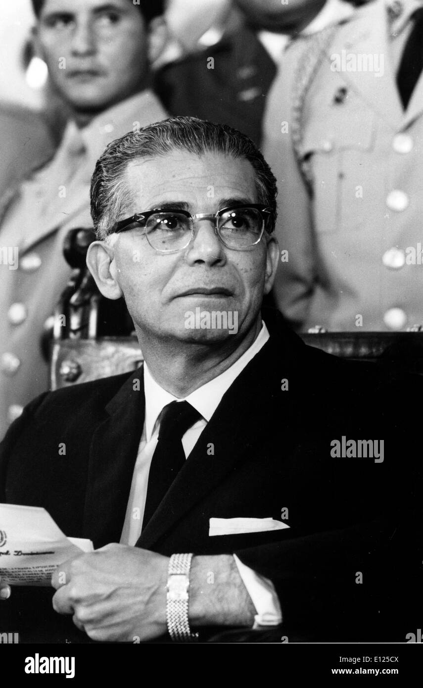 Santo Domingo, Dominican Republic; Portrait of the President of the Dominican Republic JOAQUIN BALAGUER Stock Photo