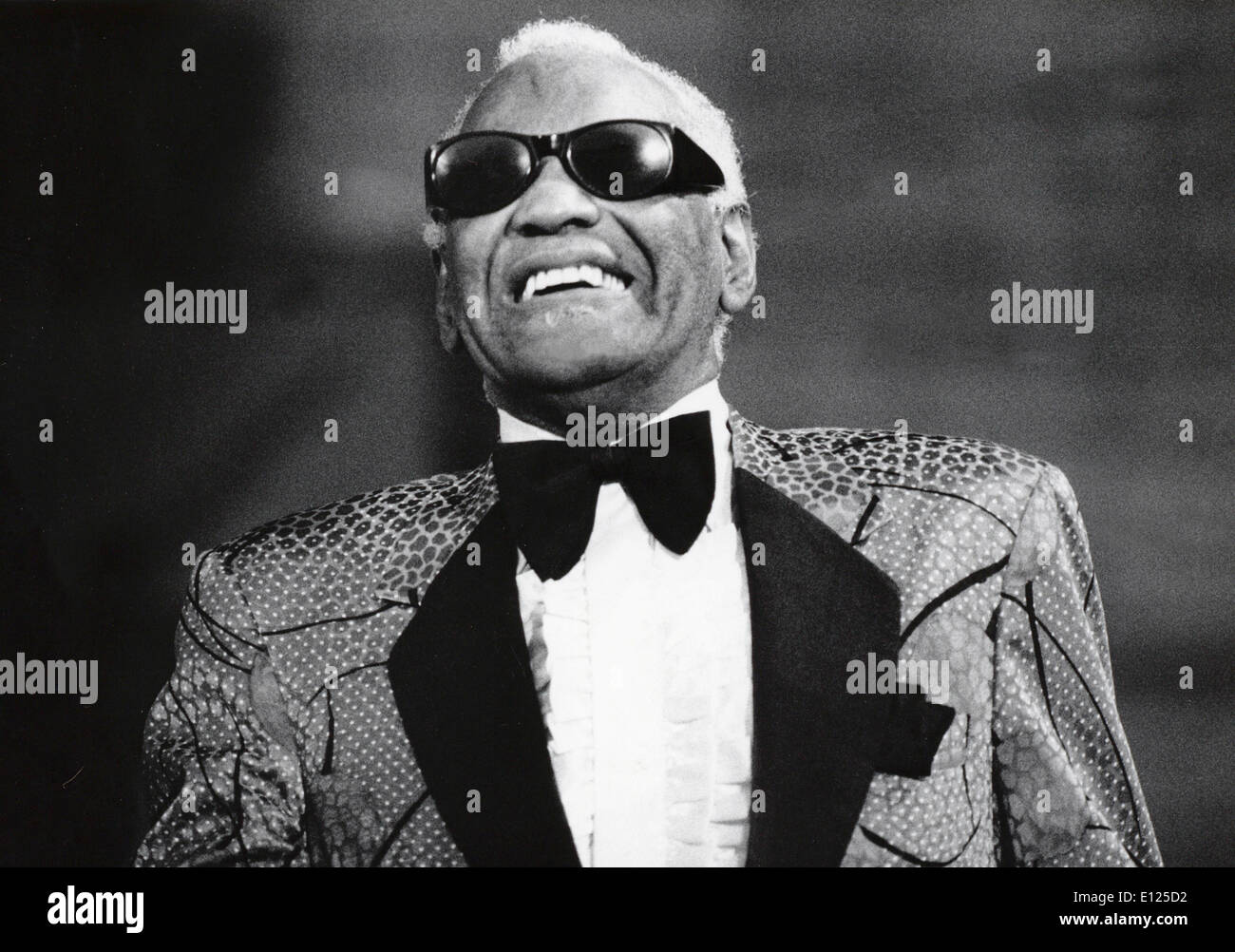 Singer Ray Charles performs in concert Stock Photo