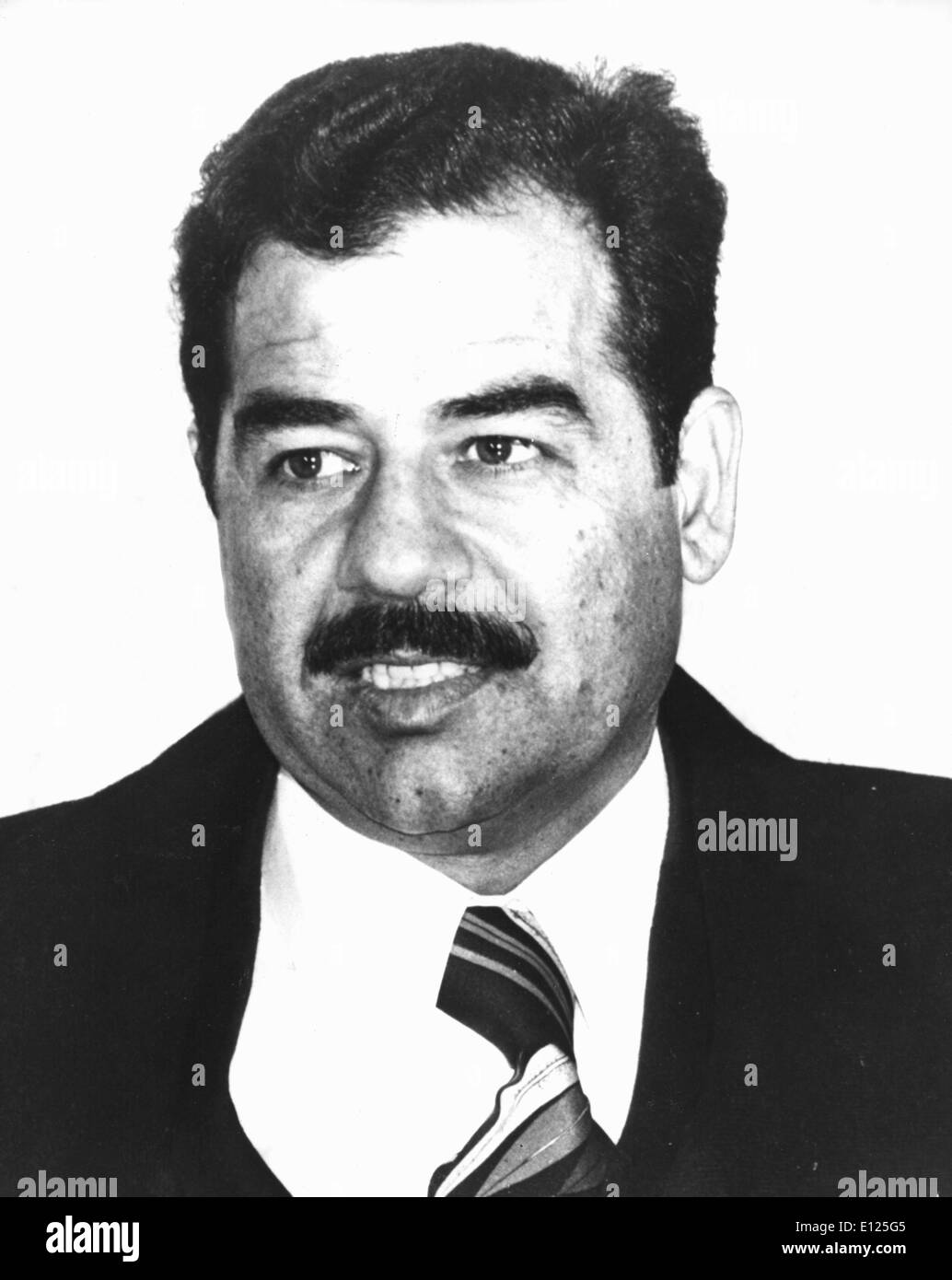Dec 14, 2003; Baghdad, IRAQ; FILE PHOTO Saddam Hussein Captured by US forces today December 14, 2003 in Tikrit, Iraq. Pictured Stock Photo