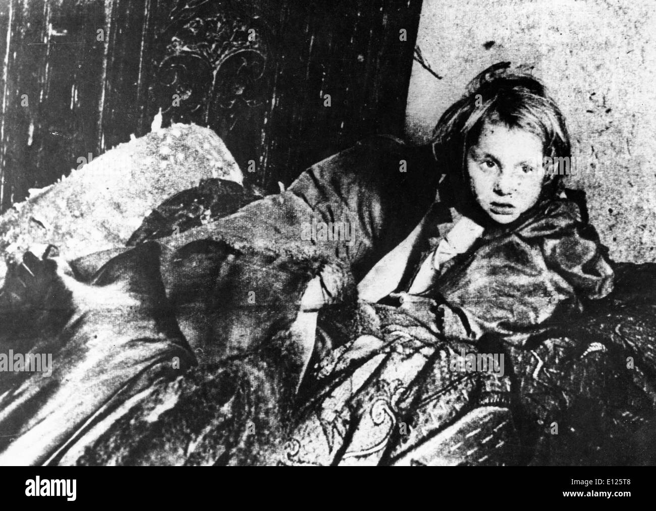Jan 25, 2005; Warsaw, GERMANY; (File Photo. Date Unknown) A Jewish kid at the Warsaw Ghetto during the World War II.. Stock Photo