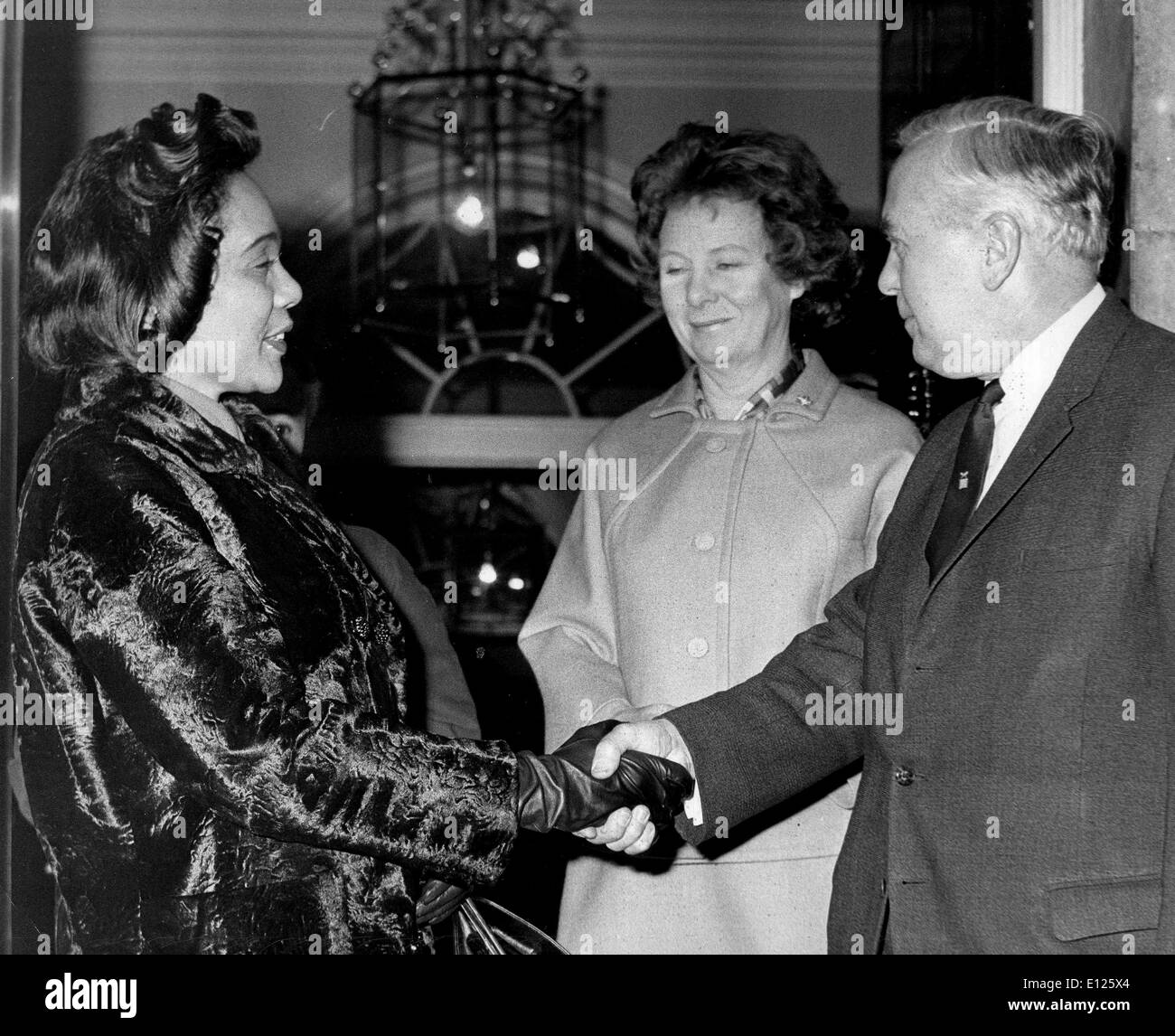Martin luther king jr and his wife coretta scott king Black and White ...