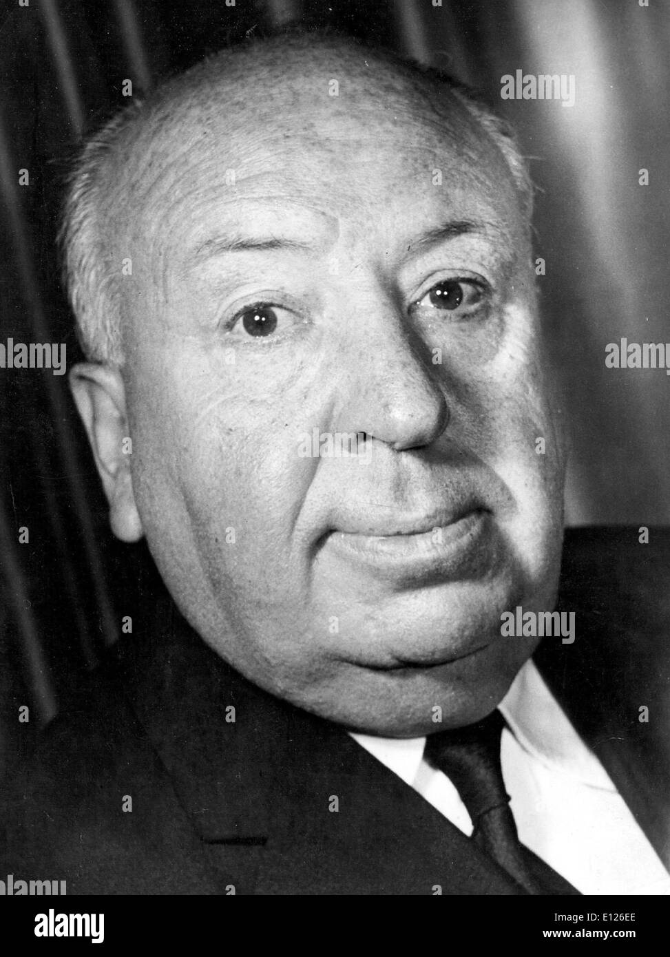 Feb 04, 2008 - Berlin, GERMANY - The acknowledged master of the thriller genre he virtually invented, ALFRED HITCHCOCK was also Stock Photo