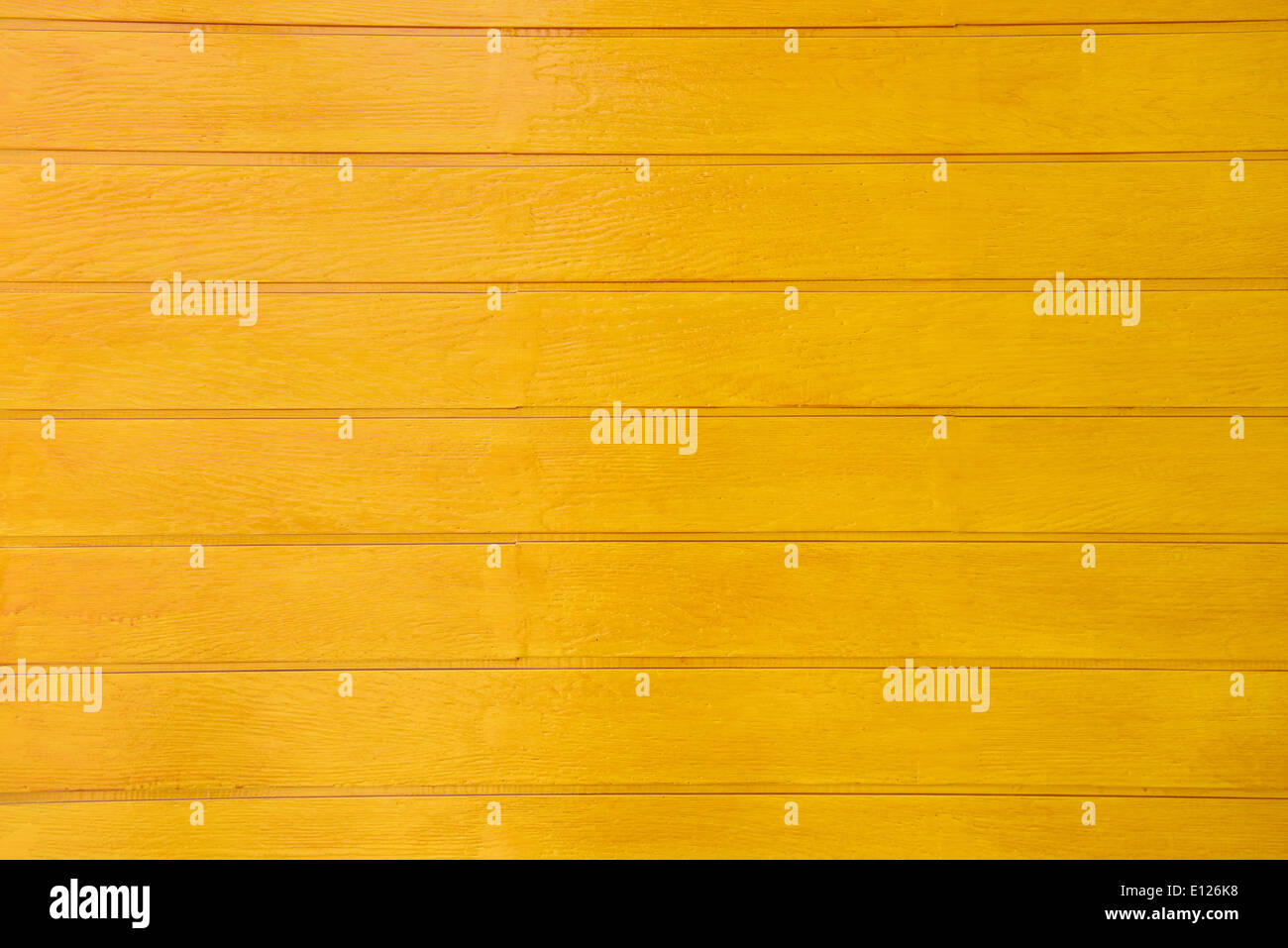 Yellow wooden wall Stock Photo