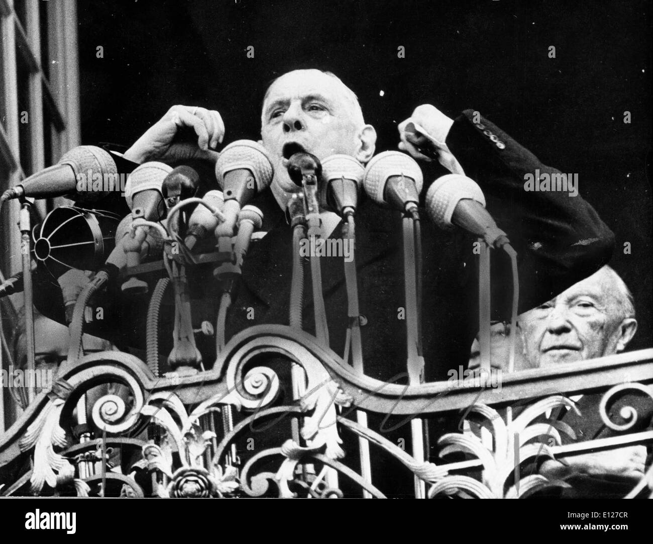 Apr 01, 2009 London, England, United Kingdom Charles Andre Joseph Marie de Gaulle Stock