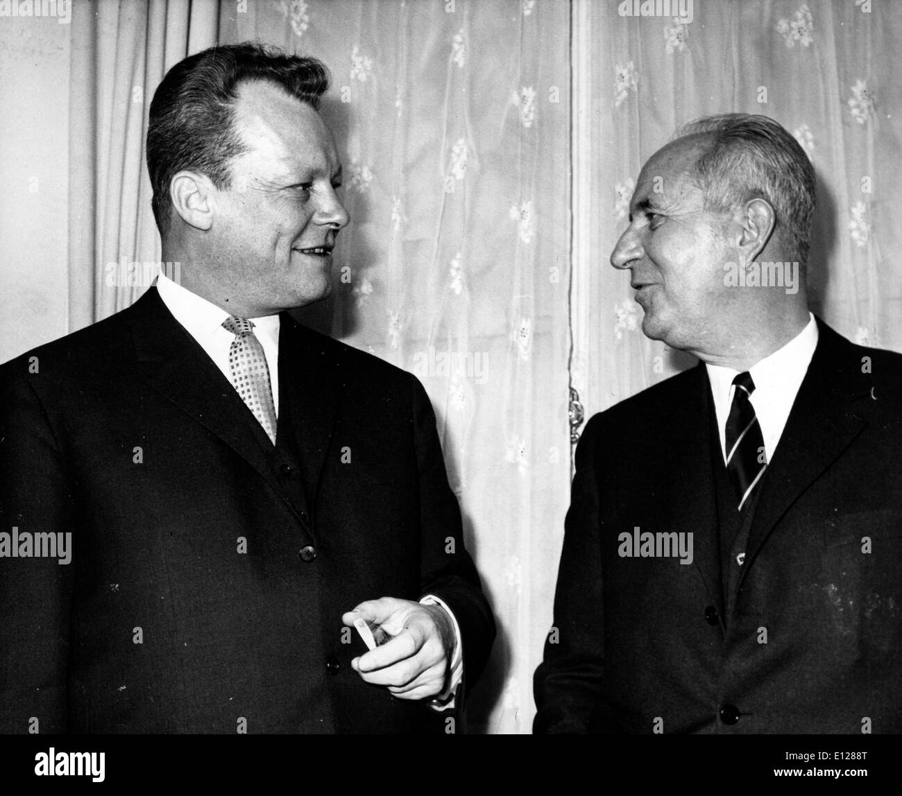 Apr 01, 2009 - London, England, United Kingdom - GASTON DEFFERRE (September 14, 1910 - May 7, 1986, Marseille) was a French socialist politician. Lawyer and member of the SFIO Socialist Party (French Section of the Workers' International), he was a member of the Brutus Network, a Resistance Socialist group during World War II. A long-standing member of the National Assembly (1945-1958, 1962-1986) and member of the Senate (1959-1962), he also served for many years as mayor of Marseille (1944-1945, 1953-1986) (Credit Image: KEYSTONE Pictures USA/ZUMAPRESS.com) Stock Photo