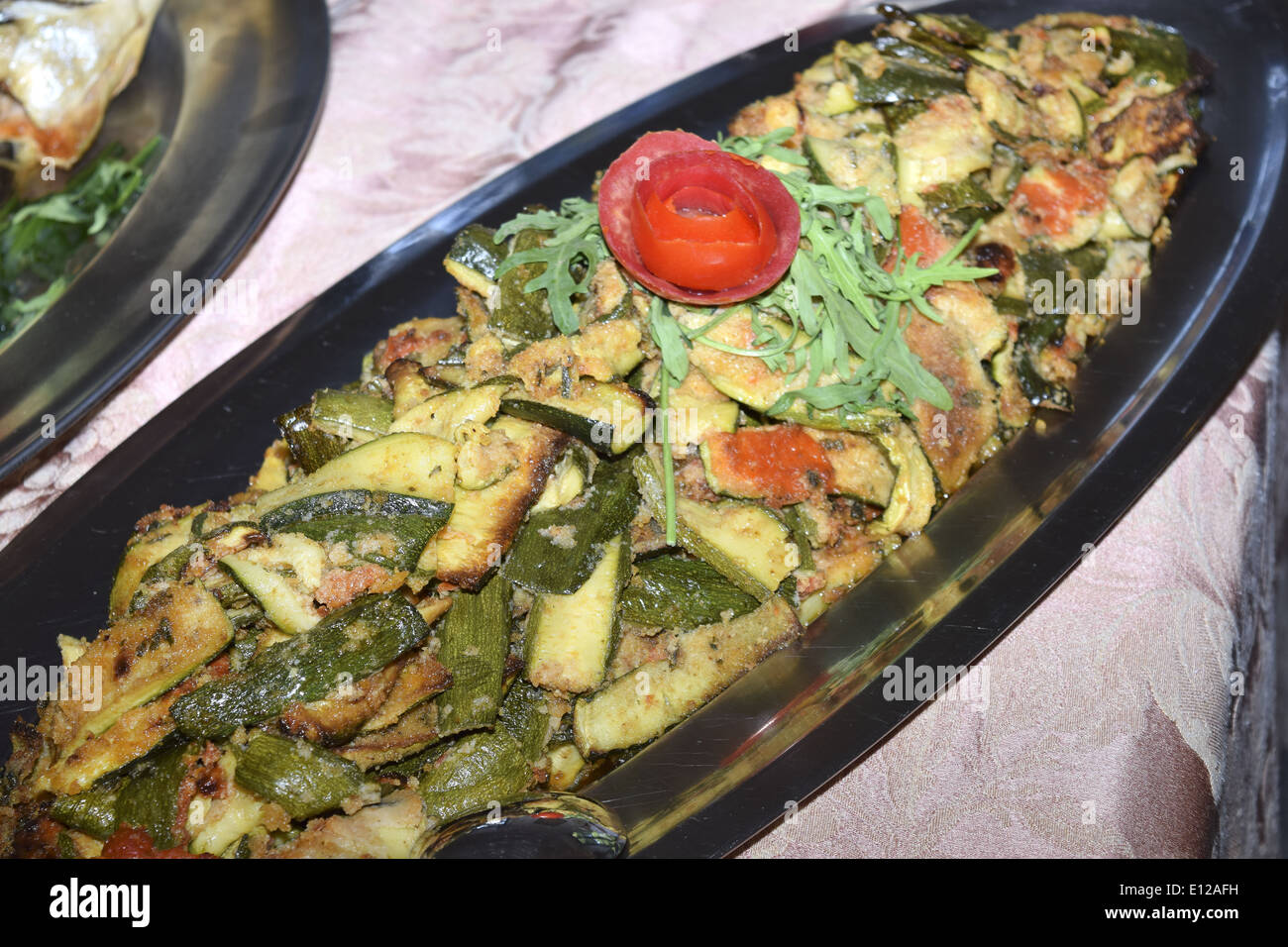 grilled zucchini Stock Photo
