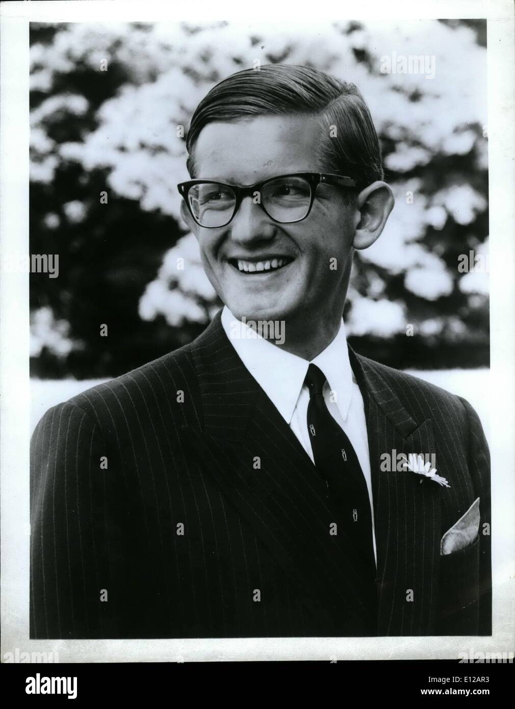 Dec. 09, 2011 - Wedding of her Royal Highness Princess Margriet: The wedding of Her Royal Highness Princess Margriet of the Netherlands and Mr. Pieter van Vollenhoven will take place on January 10, 1967, at the Hague, the Netherlands. Photo shows Mr. Pieter van Vollenhoven. Stock Photo