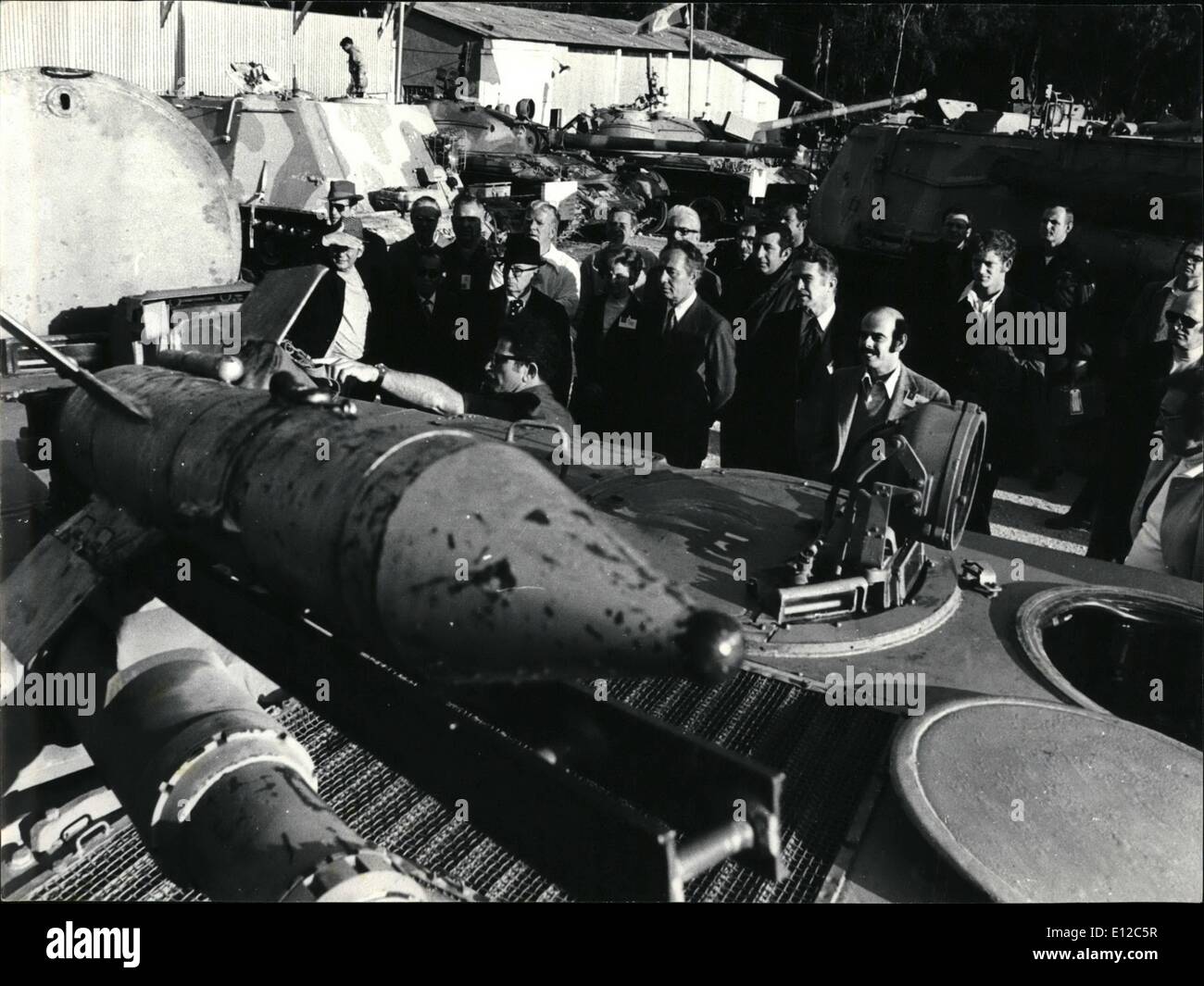 Dec. 12, 2011 - Soviet Anti Aircraft rocket shown by Israeli Defense Minister Shimon Perez. ne Pictures U Stock Photo