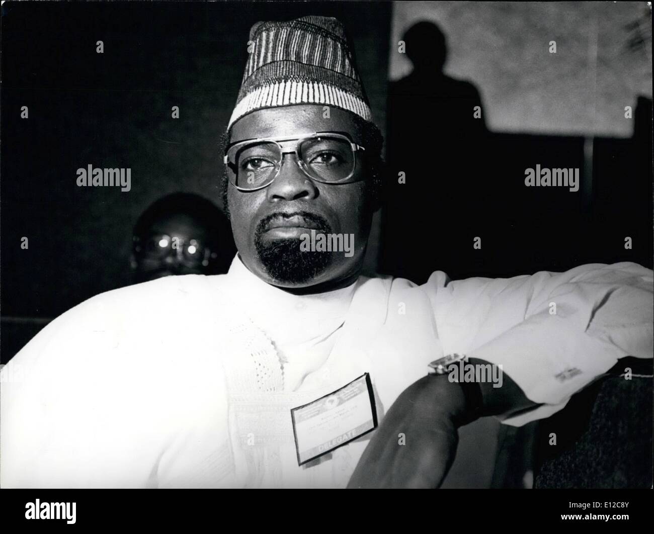Dec. 16, 2011 - Commandment Moumouni Djermakoye, Minister for External Affairs (Ministre des Affaires Etrangeres) of Niger. Cred Stock Photo