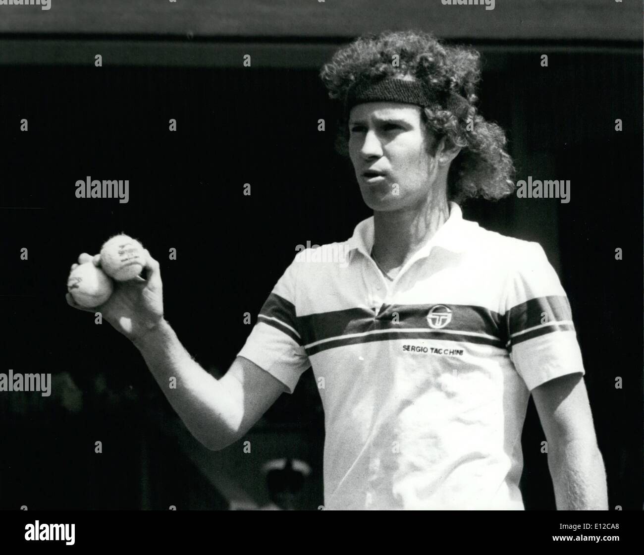 Dec. 16, 2011 - John McEnroe beats tom gulikson : photo shows John McEnroe (USA) complains about the colour of the balls during Stock Photo
