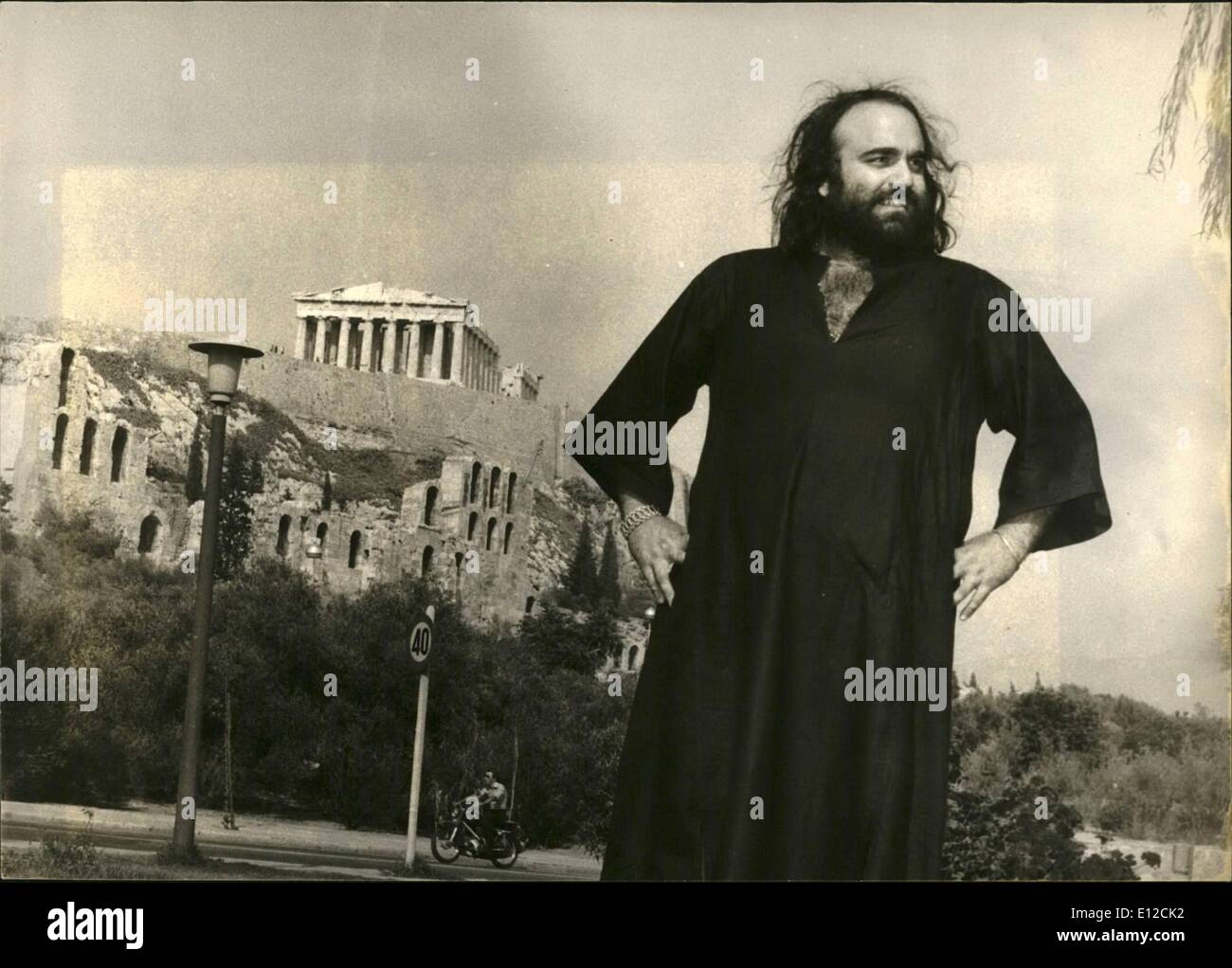 Dec. 12, 2011 - His rang ''The Flowers'' sold 6000000 records Greek Singer Demis Roussos. Stock Photo