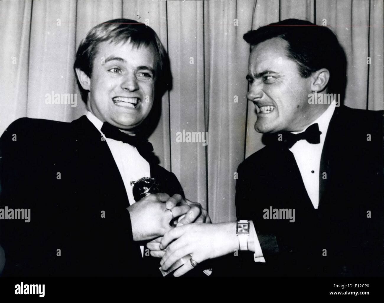 Dec. 16, 2011 - U.N.C.L.E.Stars Receive Award: David McCallam (left) and Robert Vaugham stars of the popular TV show U.N.C.L.E. Stock Photo