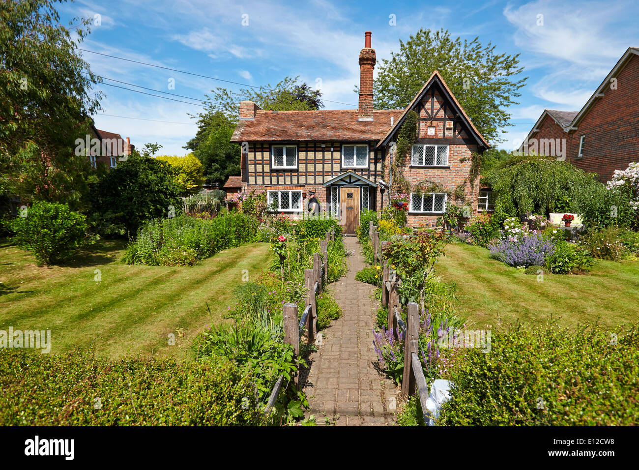 General view of the scene in Nettleden Road, Little Gaddesden following