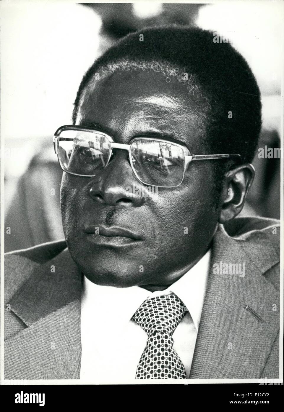 Dec. 14, 2011 - Mugabe Ã¢â‚¬â€œ Zimbabwe Robert Mugabe, Prime Minister of Zimbabwe. P Stock Photo