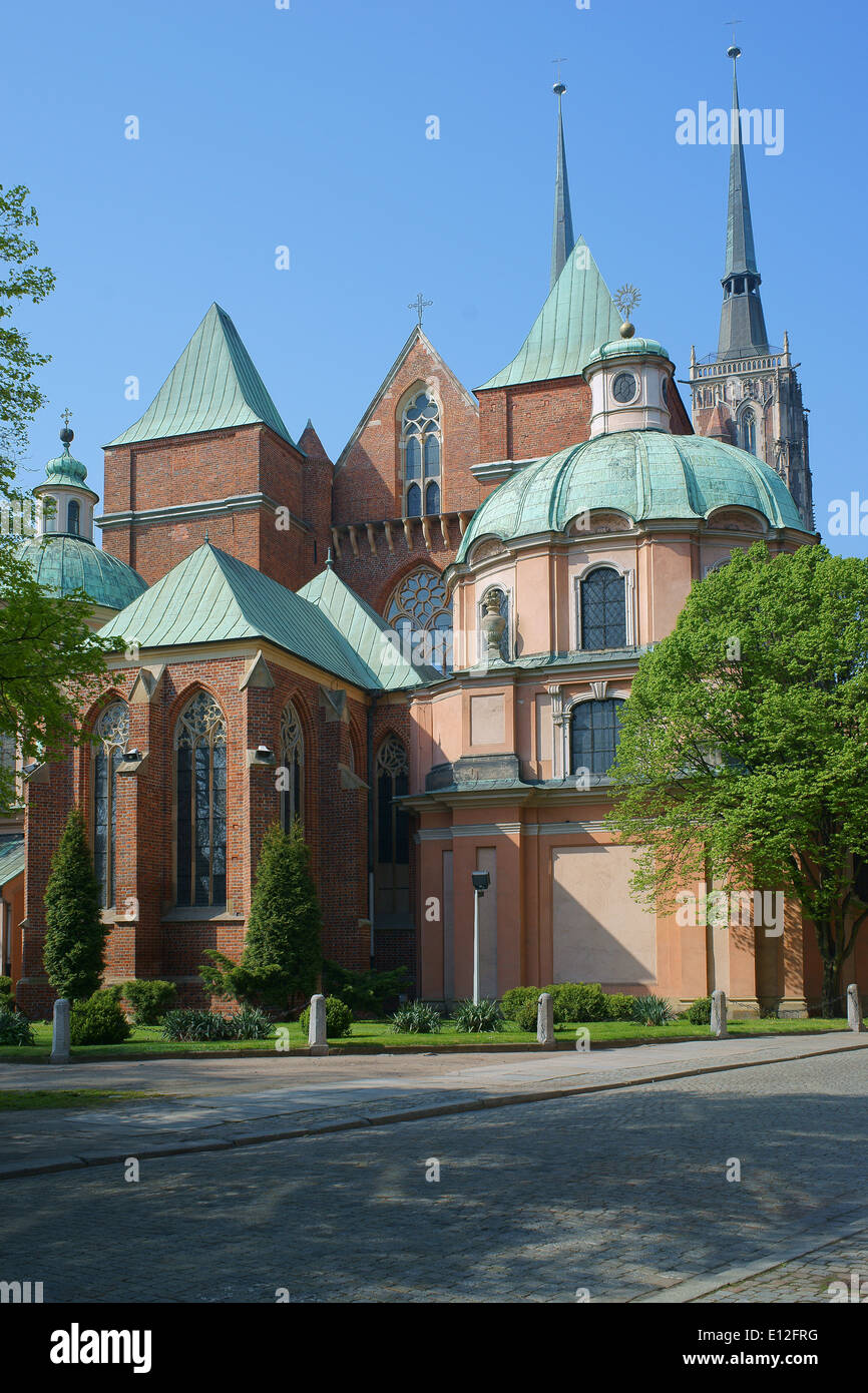 Gothic Cathedral of Wroclaw Saint John the Baptist Stock Photo - Alamy