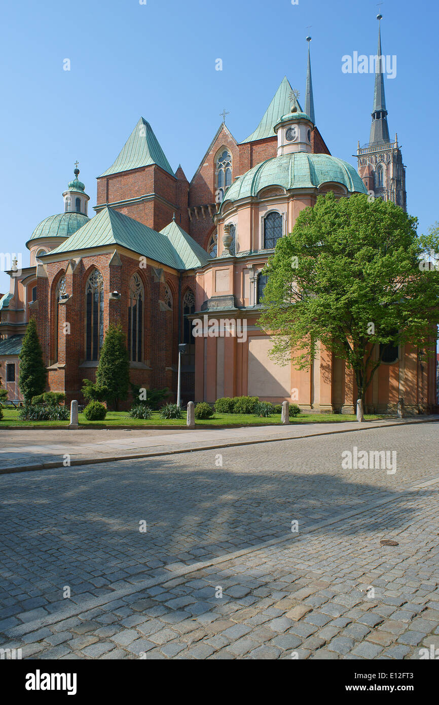 Gothic Cathedral of Wroclaw Saint John the Baptist Stock Photo - Alamy