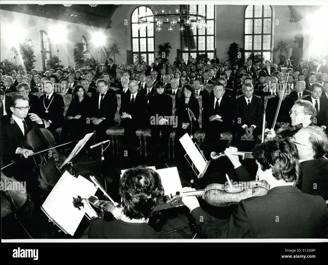 Dec. 26, 2011 - Funeral Service In Munich For The Victimes Of The Bomb Attempt At Munich Oktoberfest: On September 30th. 1980 a Stock Photo
