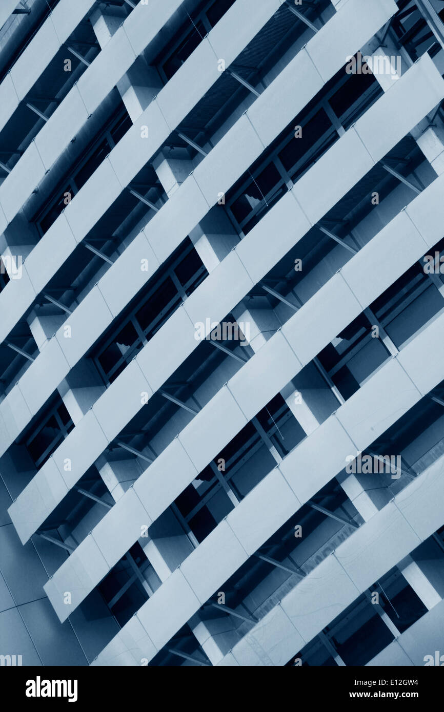Modern architecture background in blue toning Stock Photo - Alamy