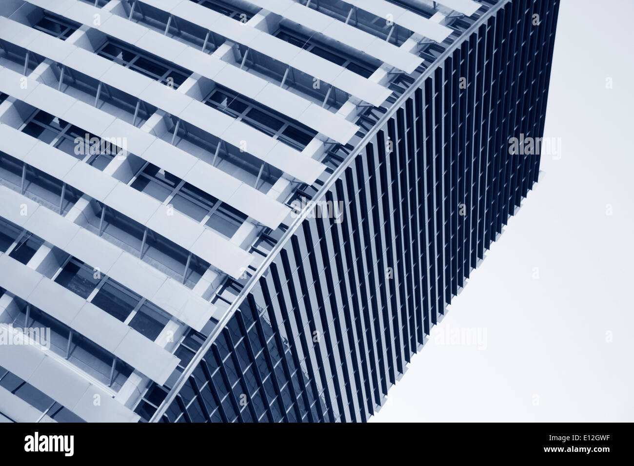 Modern architecture background in blue toning Stock Photo - Alamy