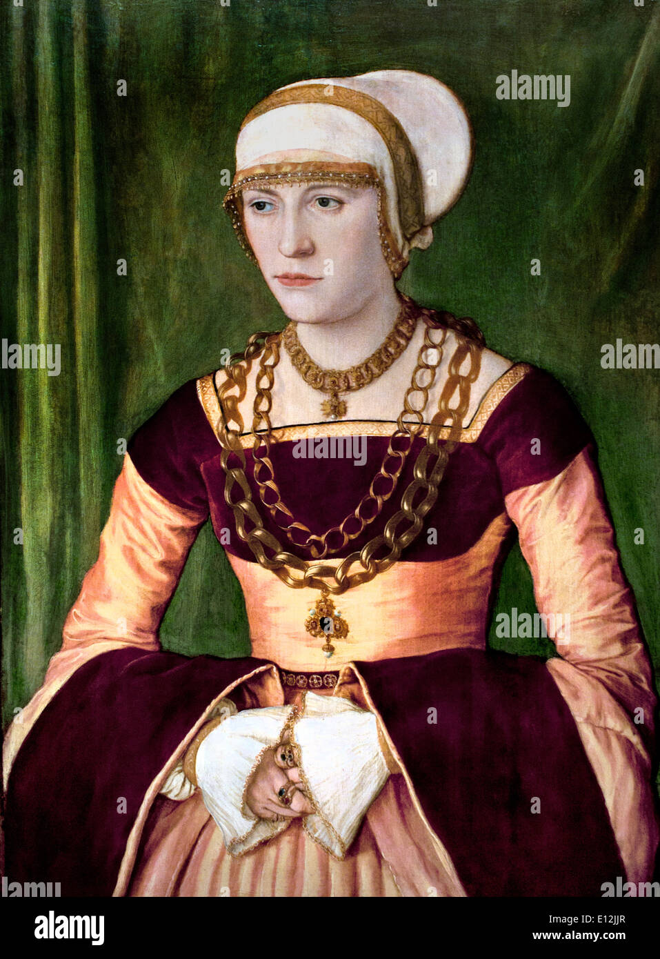 Portrait of Ursula Rudolph 1528 Barthel Beham Nuremberg 1502- Italy 1540 German Germany Stock Photo