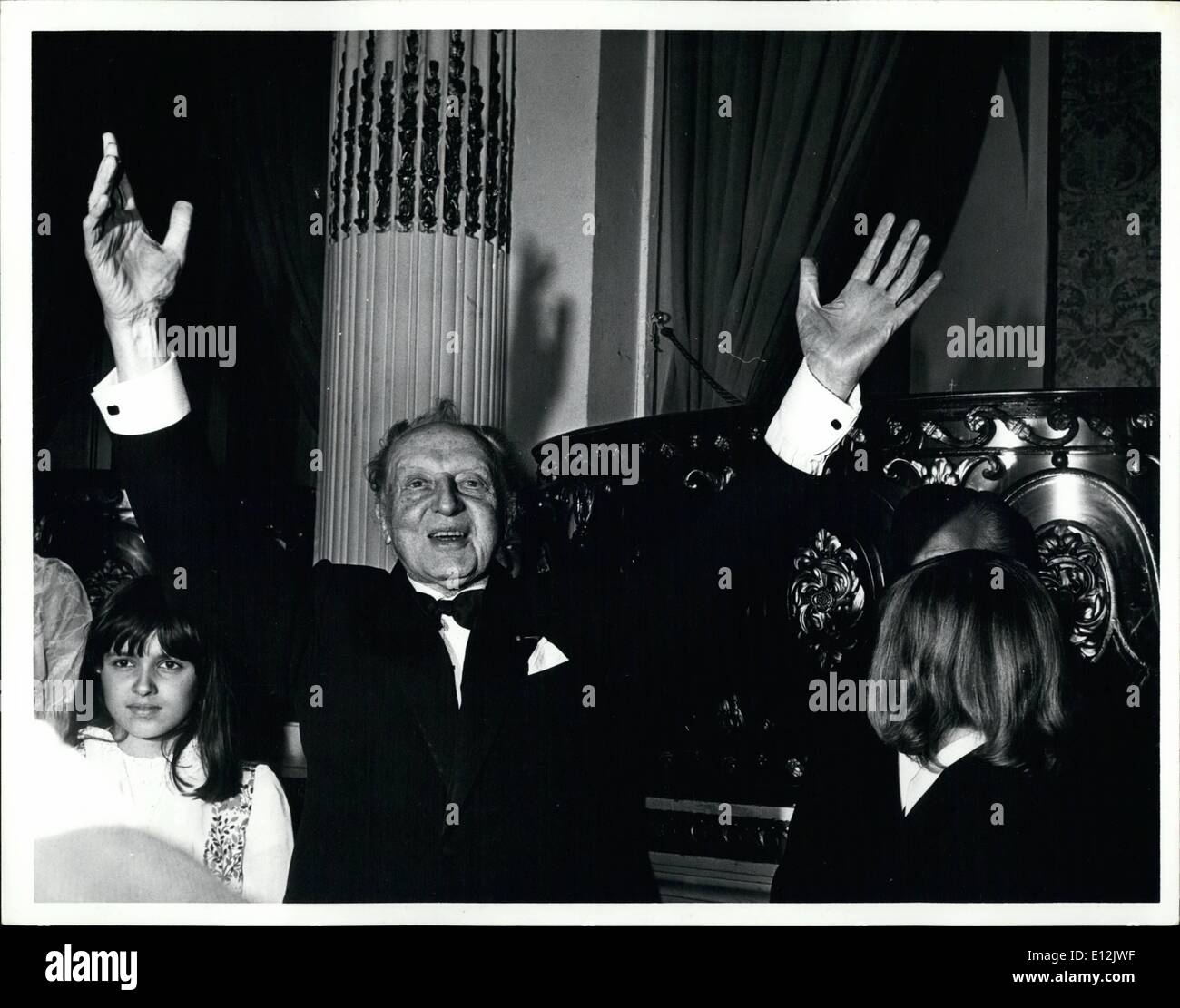 Feb. 24, 2012 - Leopold Stokowski 90th birthday party at the Plaza Hotel, NYC. ESS. Stock Photo
