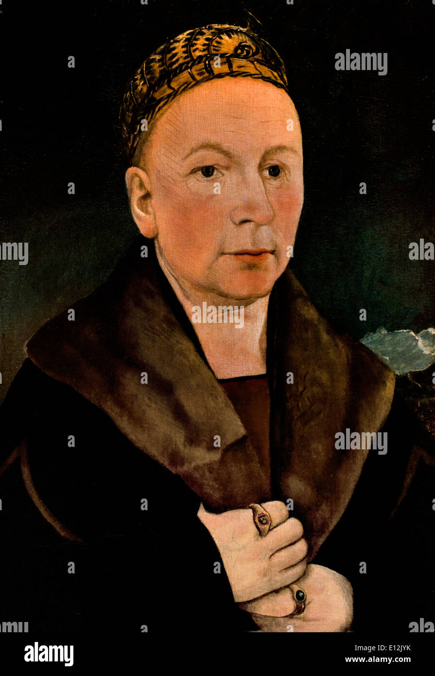 Portrait of a Man 1515 Martin Schaffner . Ulm1478-1546 German Germany Stock Photo