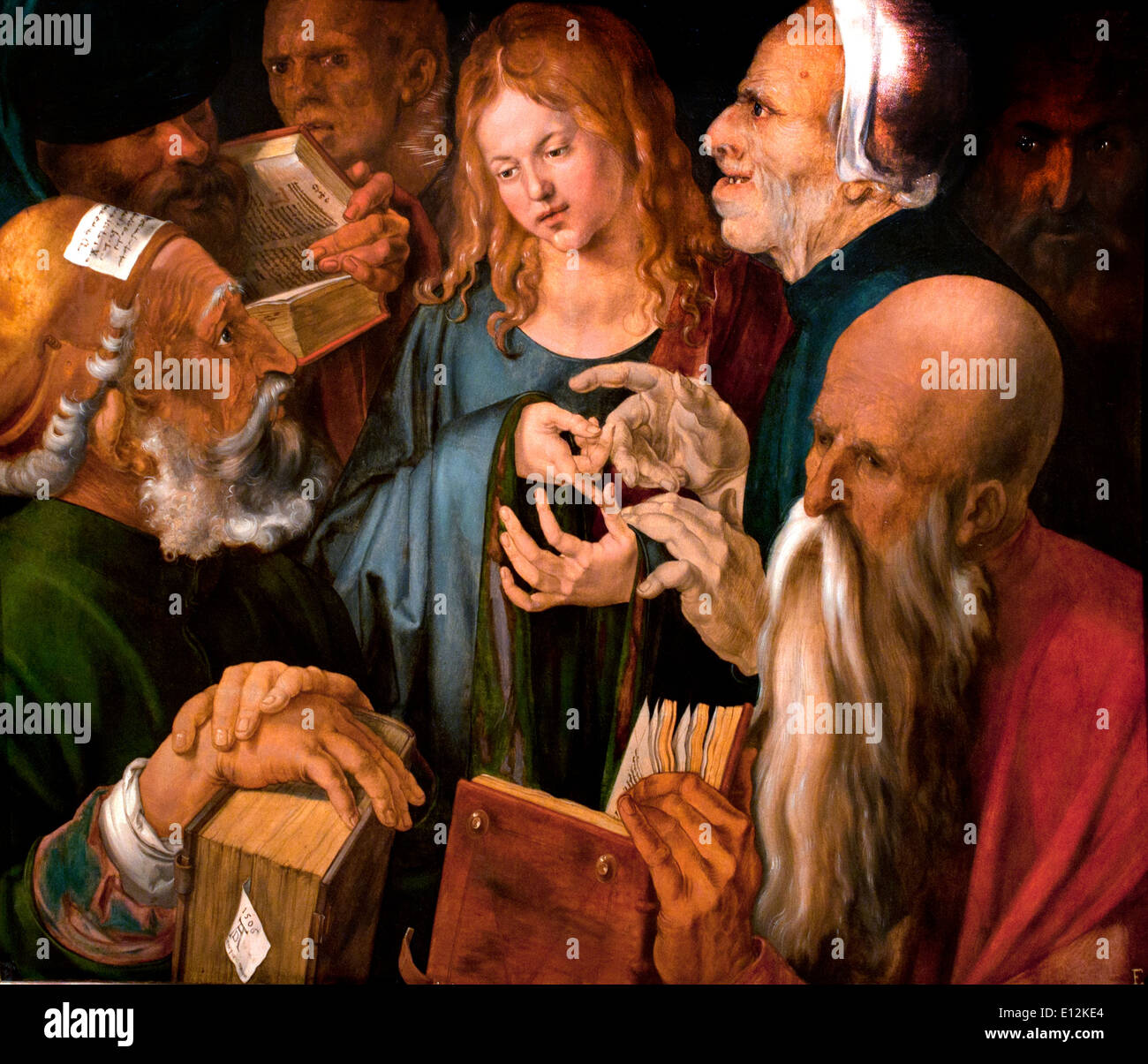 Jesus among the Doctors 1506 Albrecht Dürer Nuremberg 1471-1528 German Germany Stock Photo - Alamy