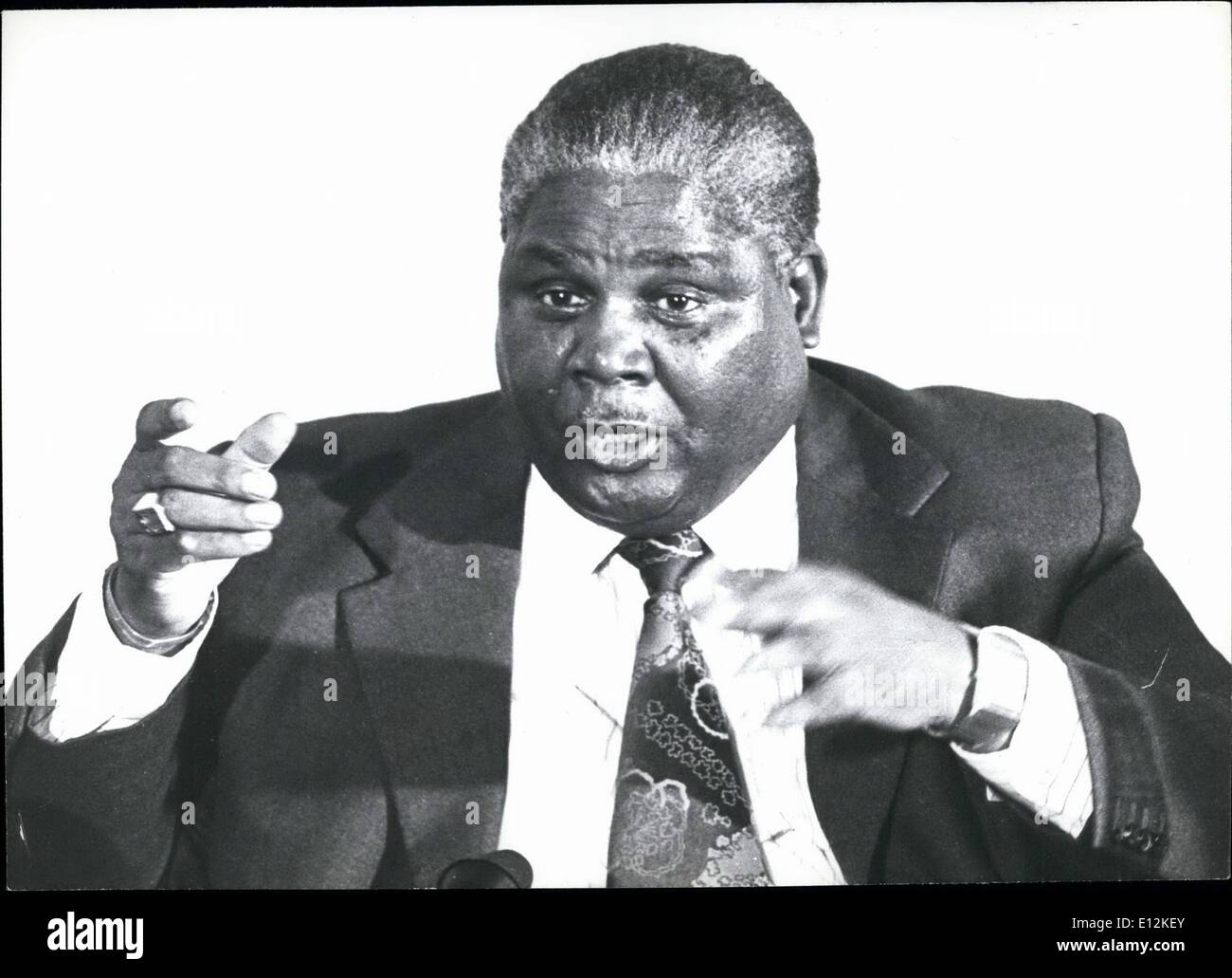 Feb. 24, 2012 - Joshua Nkomo. Stock Photo