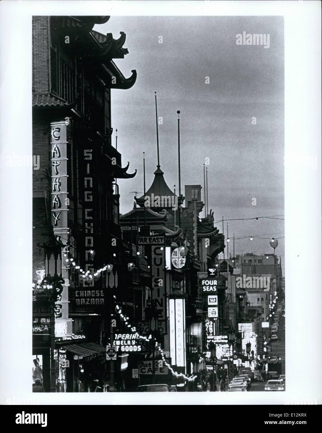 Feb. 24, 2012 - San Francisco's Chinatown lifts the bamboo curtain on a now inaccessible part of the world. The largest Chinese Stock Photo