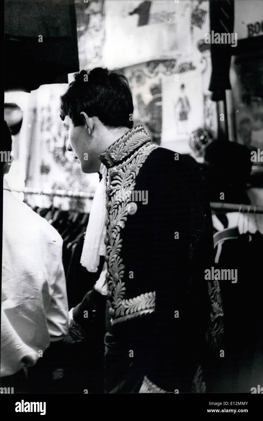 Feb. 24, 2012 - Gold braid for a with-it lad. one of the many customers flocking to Porto Bello's second-hand uniform shop. (Cre Stock Photo