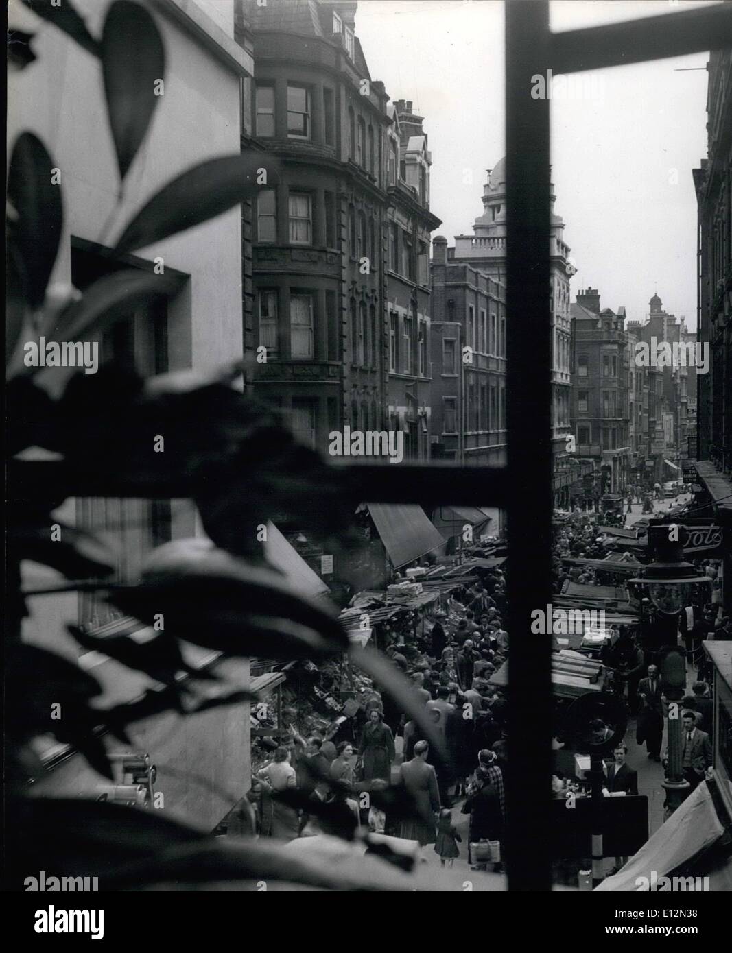 Feb. 24, 2012 - The View From Maurice House Looking Down On Berwick Market: Di And Luncheon Guests Can Watch The Crown Below Stock Photo