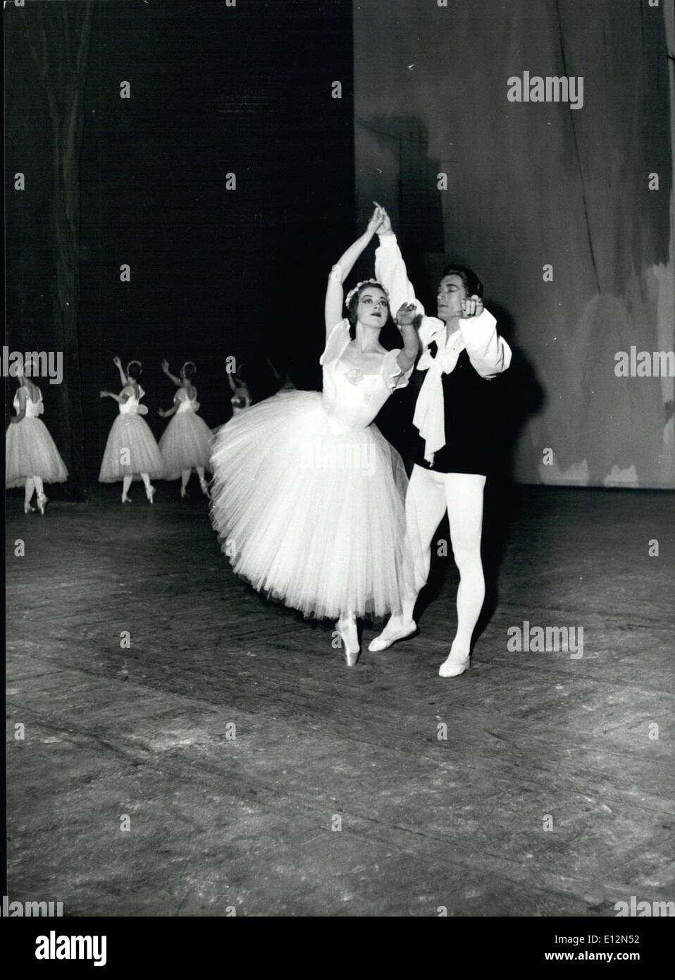 Feb. 24, 2012 - Susan Alexander and Edward Miller in les Sylphides on stage at Covent Garden. Stock Photo