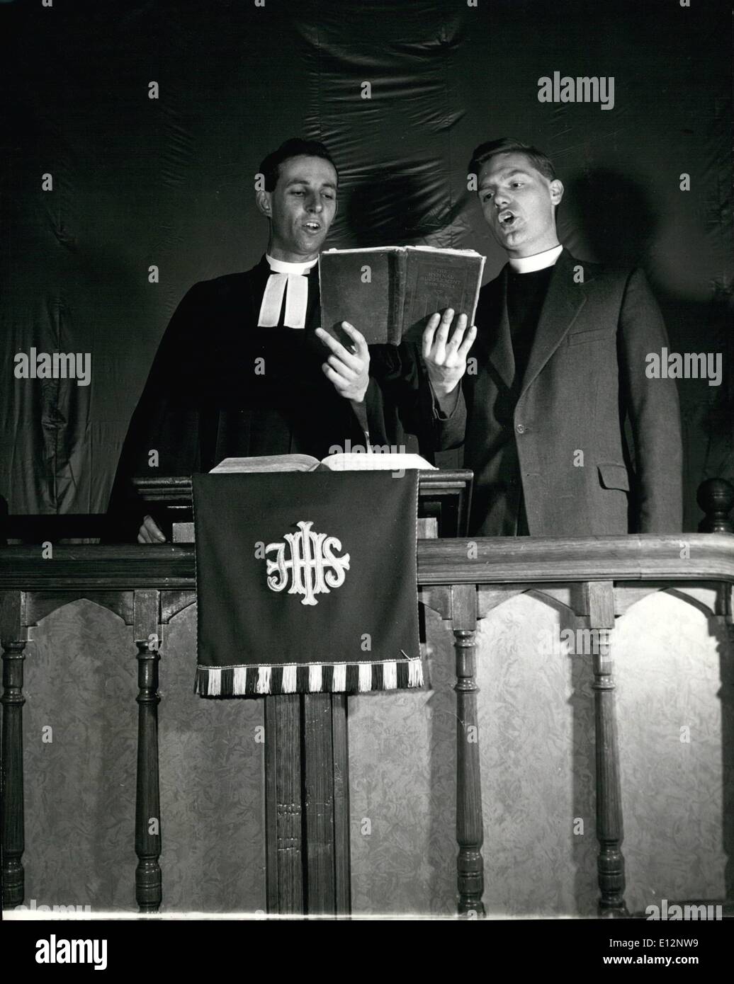 Feb. 24, 2012 - The rock 'n' roll Parsons during a service: The Rev. Brian Webb left , and the Rev. Cyril Bounttake a joint Sun Stock Photo