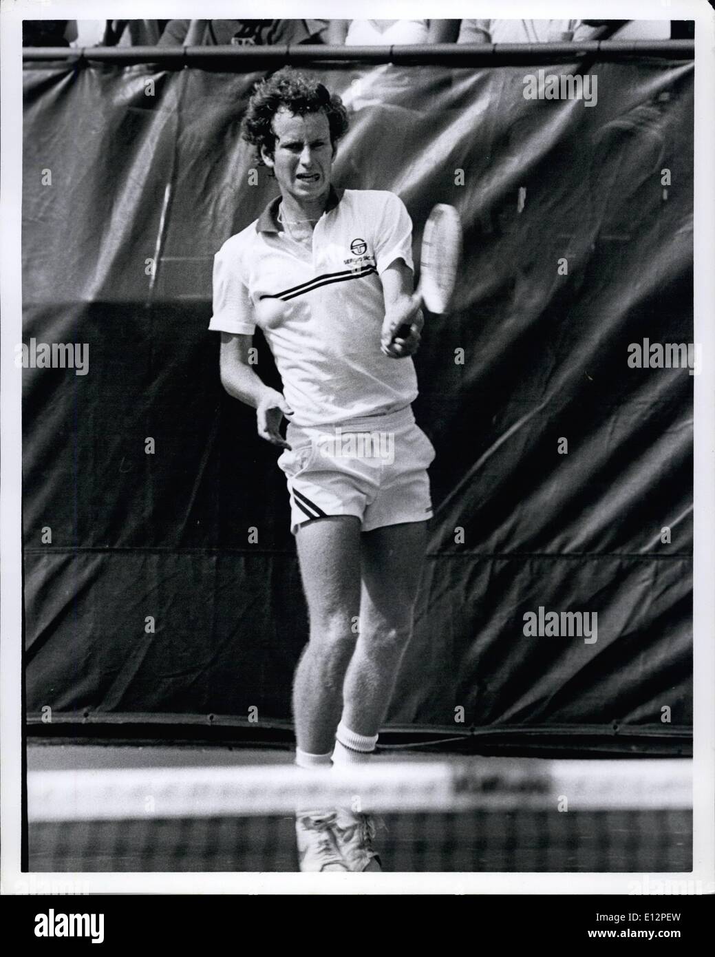 Feb. 24, 2012 - John McEnroe wins the United States Opens Stock Photo