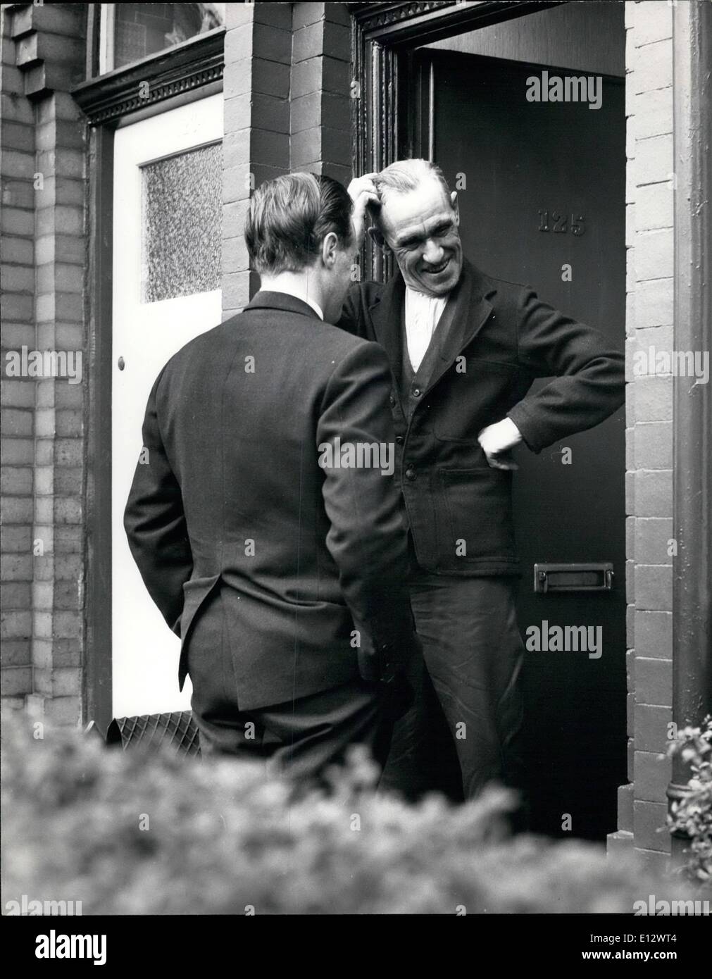 Feb. 26, 2012 - Winston S. Churchill electioneering Gorton Manchester. Stock Photo